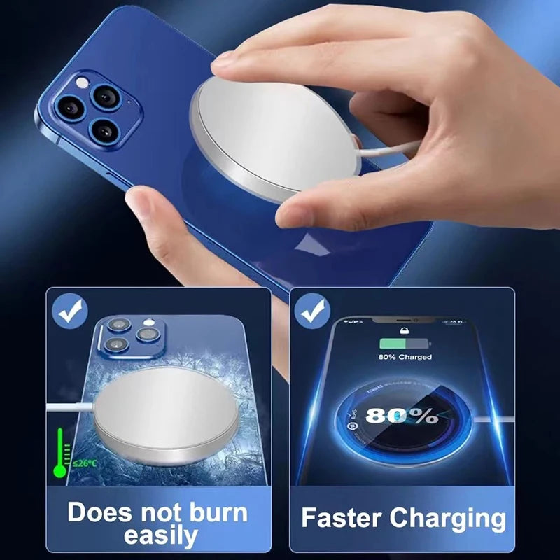 For Apple Magsafes Original Wireless Charger For iPhone 16 15 14 13 12 Pro Max Plus AirPods Fast Charging Type C Magnetic Charge